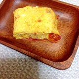 ドライトマトで味付けなしの簡単卵焼き♬